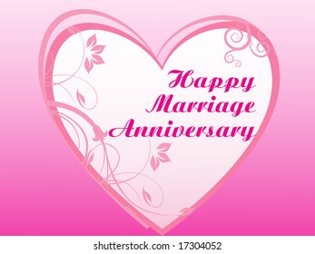 elegant romantic heart shape marriage card, wallpaper