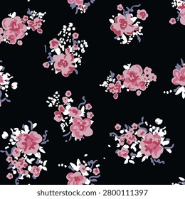 Elegante  floral rosa