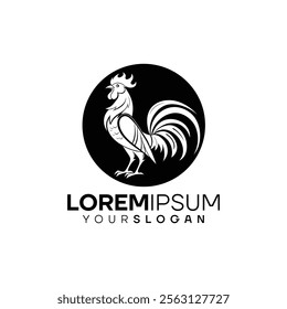 Elegant Rooster Logo Design Template