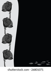 elegant rose background - vector illustration