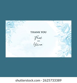 Elegant rose bouquet invite with light pastel wash and cursive lettering.