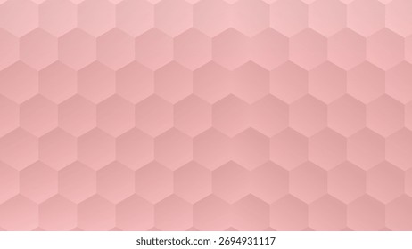 Elegant rose colored hexagonal pattern offering a modern and versatile background for design projects graphic elements and digital compositions with subtle gradient variations