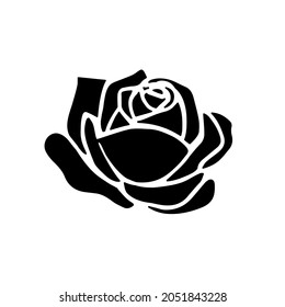 Elegant rose flower logo for your business logo. Vector illustration.