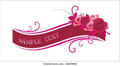 elegant rose frame