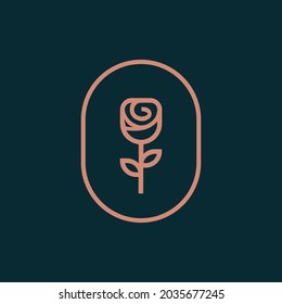 Elegant Rose Logo Vector Template. Premium quality rose logo design. This design can be used in fashion, beauty, spa, nature, pure, cosmetic and jewelry brands.