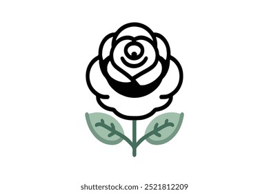 Elegante Ilustración vectorial rosa – Hermoso arte de diseño floral