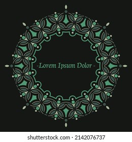 Elegant round border frame design