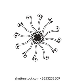 Elegant round classic ornament seamless vector design