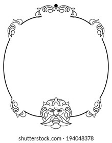 Elegant round frame