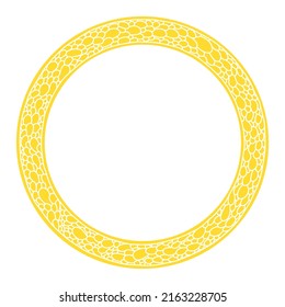 Elegant round frame. Perfect as a photo frame, for scrapbooking, postcards, posters, invitation cards.