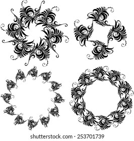 Elegant round frame set