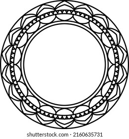 Elegant round frame Unusual shape.
