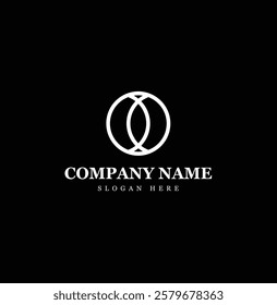 Elegant Round Logo - Geometric Branding Symbol
