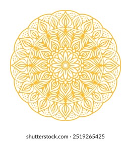 Elegant Round Mandala Vector Design Perfect for Print