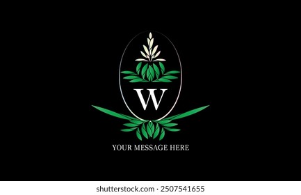 Elegant royal heraldic initial W logo. Business monogram crest, sign, emblem, identification for restaurant, royalty, boutique, hotel.