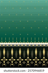 Elegant Royal Thai Pattern - Green