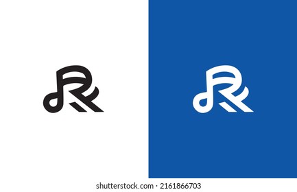 Elegant RR Letter Linked Monogram Logo Design