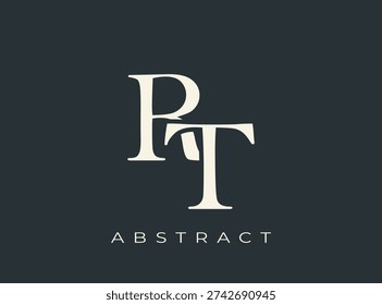 Elegant RT Monogram Logo Design. Perfect for branding, stationery, luxury goods, corporate identity and logo design