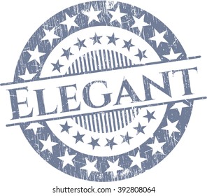 Elegant rubber grunge stamp
