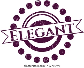 Sello de goma elegante