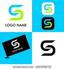 Elegant S logo template with perfect colors