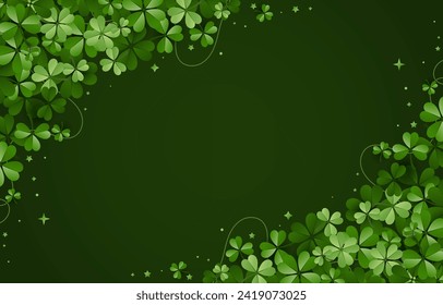 Eleganter Hintergrund des Saint Patrick's Day, für Banner, Flyer, Poster, Verkäufe, etc. Vektorgrafik