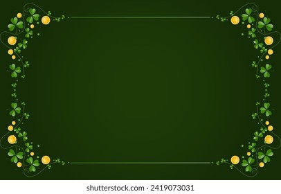 Elegant Saint Patrick's Day Background, for banner, flyer, poster, sales, etc. vector illustration