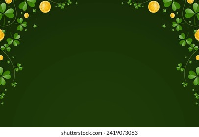 Elegant Saint Patrick's Day Background, for banner, flyer, poster, sales, etc. vector illustration