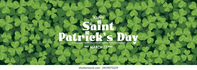 Elegant Saint Patrick's Day Background, for banner, flyer, poster, sales, etc. vector illustration