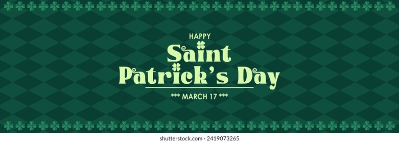 Elegant Saint Patrick's Day Background, for banner, flyer, poster, sales, etc. vector illustration