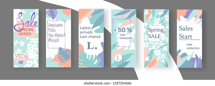 Elegant sale and discount promo backgrounds . Email ad newsletter layouts. Vector illustration