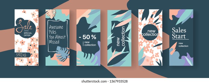 Elegant sale and discount promo backgrounds . Email ad newsletter layouts. Vector illustration