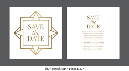 Elegant Save The Date Invitation