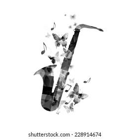 Elegant saxophone design