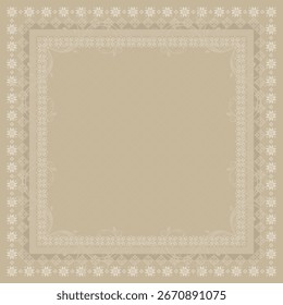 Elegante padrão escarlate com design étnico