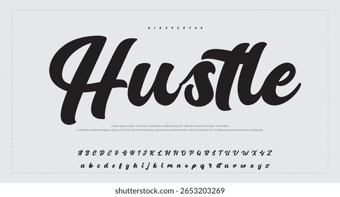 Elegant Script Font Alphabet Typography 