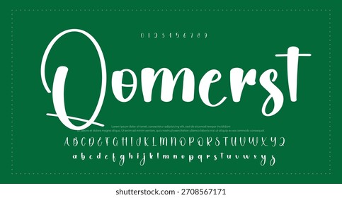 Elegant Script Font Alphabet Typography. Signature Font Calligraphy Logotype Script Brush Font Type Font lettering handwritten