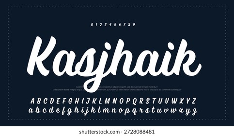 Elegant Script Font Alphabet Typography 