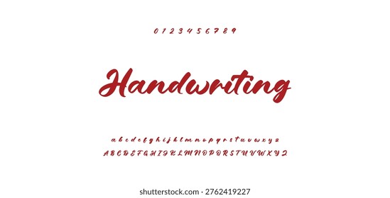 Elegant Script Font Alphabet Typography. Signature Font Calligraphy Logotype Script Brush Font Type Font lettering handwritten.