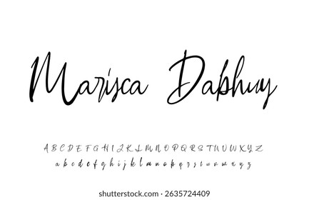 Elegant Script Signature Font for Wedding Invitations, Business Branding, and Fashion Projects 