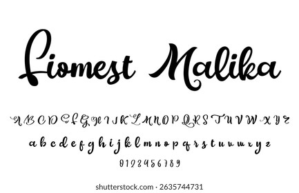 Elegant Script Signature Font for Wedding Invitations, Business Branding, and Fashion Projects 