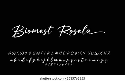 
Elegant Script Signature Font for Wedding Invitations, Business Branding, and Fashion Projects 