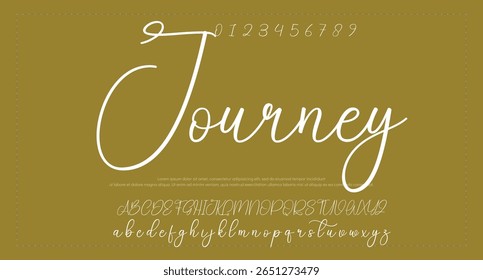 Elegant Script Signature Font for Wedding Invitations, Business Branding, and Fashion Projects 
