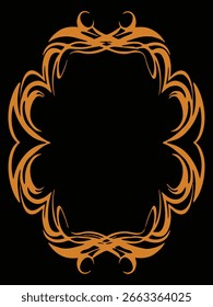 Elegante Scrollwork Border Marcos ornamentales Colección de Vector decorativa