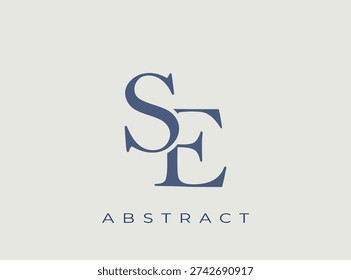 Elegant SE Monogram Logo Design. Perfect for branding, stationery, luxury goods, corporate identity and logo design