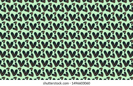 elegant sea Leaves pattern background 