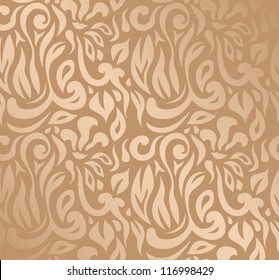 Elegant Seamless Background. Floral Design