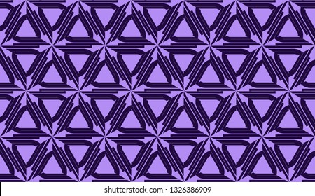 Elegant seamless background with polygonal line. Triangular style. Vector illustration. Light, dark purple color. Modern design for you business, project