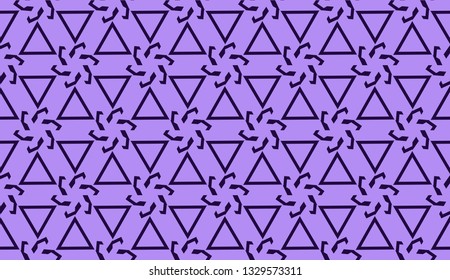 Elegant seamless background with polygonal line. Triangular style. Vector illustration. Light, dark purple color. Modern design for you business, project