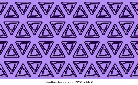 Elegant seamless background with polygonal line. Triangular style. Vector illustration. Light, dark purple color. Modern design for you business, project